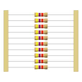 Resistencias 4K7 1/4W (10 unidades)