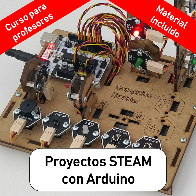 Curso de programación textual y proyectos STEAM con Arduino (enero - mayo 2023)