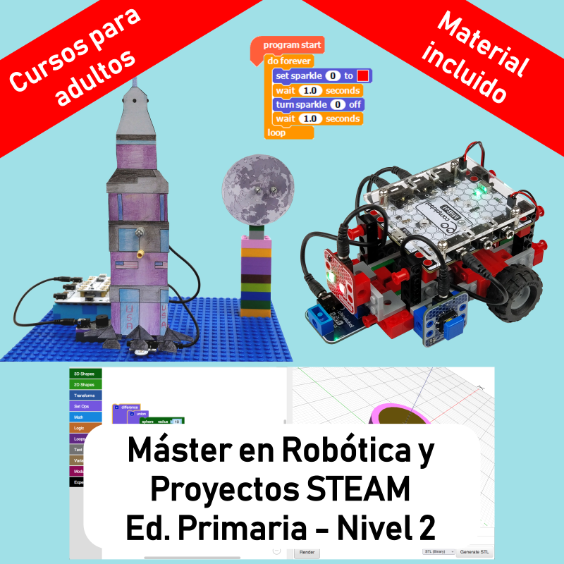 excitación pirámide Puntualidad Máster en Robótica Ed. Primaria - Nivel 2 (sep. - dic. de 2023) - Tienda  online