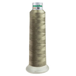 Hilo de coser conductor con recubrimiento de plata