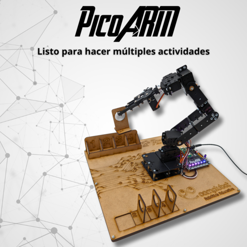 PicoARM: Kit de Brazo Robtico de 6 Ejes con Controlador Raspberry Pi Pico