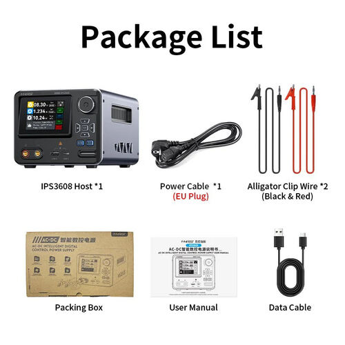 Fuente de alimentación de laboratorio de 285W 0-36V y 0-8A