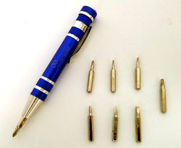 Mini destornillador magnético de 8 puntas