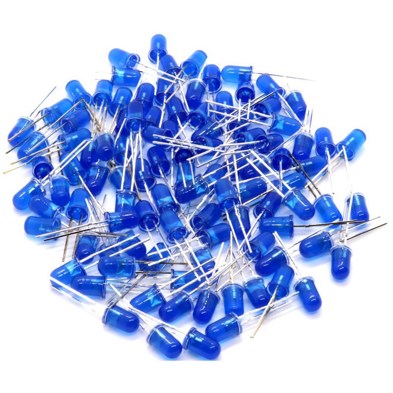 Pack ahorro 100 ledes azules 5mm