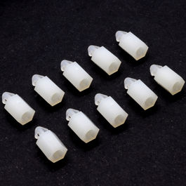 Separador de Nylon de M3x7 con ancla (10 unidades)